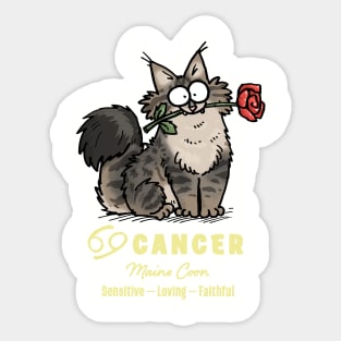 Cancer - Simon's Cat Sticker